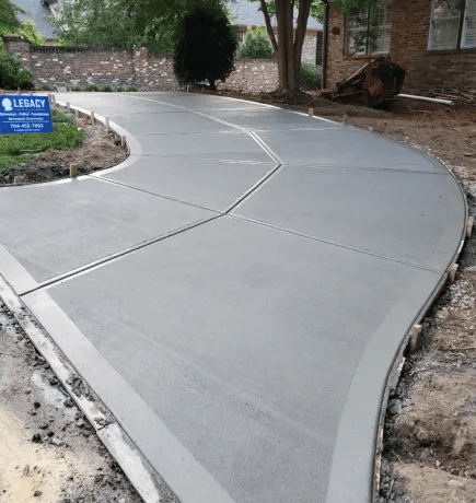 Concrete driveway pour Idaho Falls Idaho